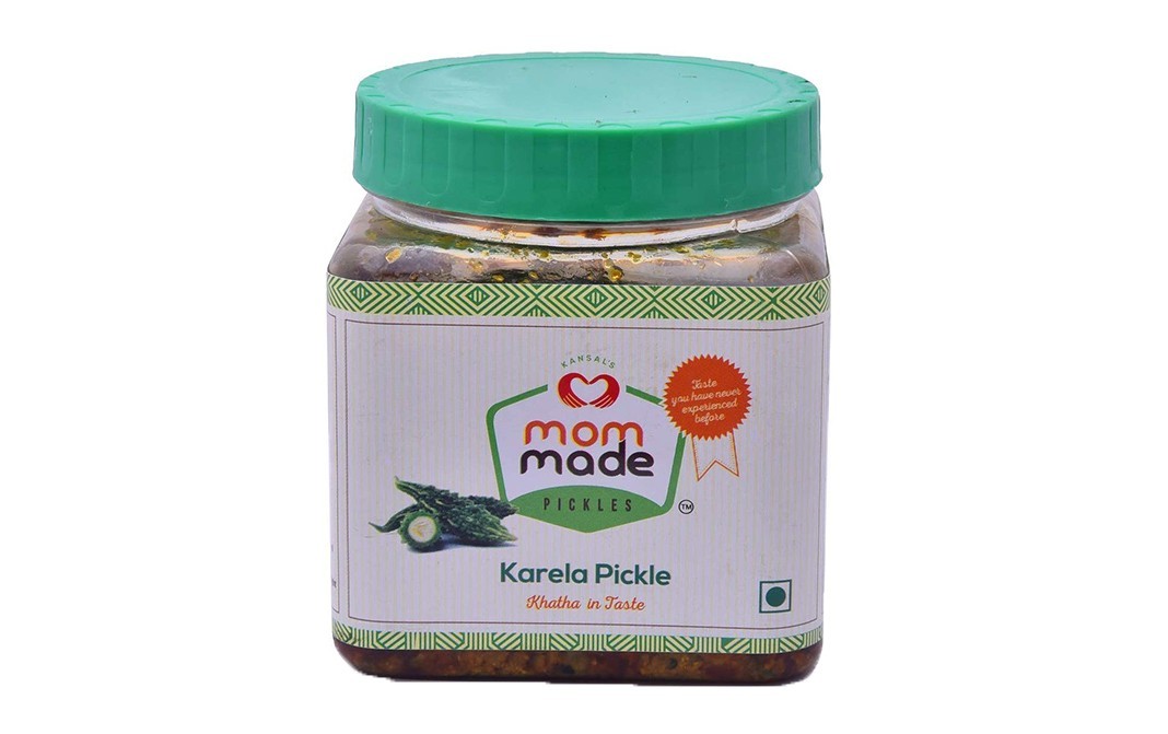 Mom Made Pickles Karela Pickle    Plastic Jar  500 grams